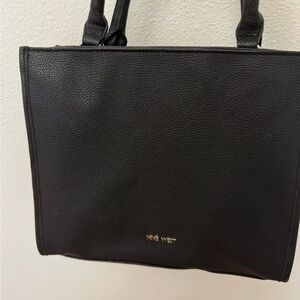 Nine West Black Tote Bag- chic—soft leather